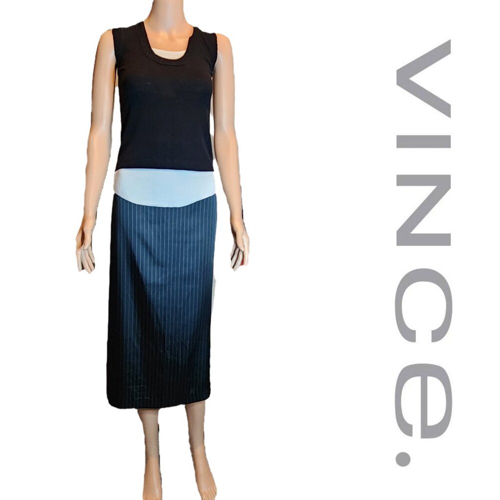 Vince Long Pencil Skirt NWT Black Size 4 - Picture 1 of 9